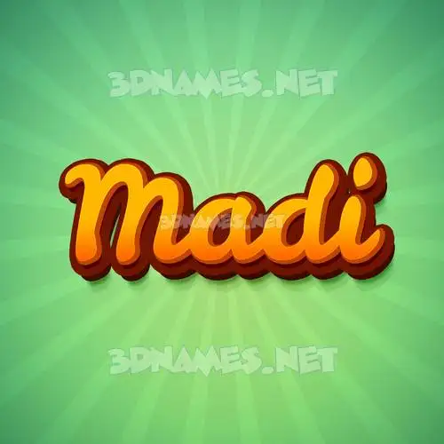 madi in Green Rays style - 3D name wallpaper madi in Green Rays style - 3D name wallpaper