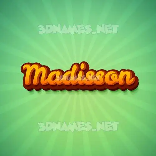 madisson in Green Rays style - 3D name wallpaper madisson in Green Rays style - 3D name wallpaper