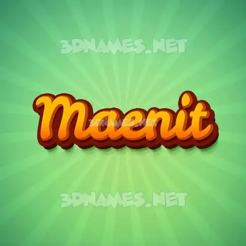 maenit in Green Rays style - 3D name wallpaper maenit in Green Rays style - 3D name wallpaper