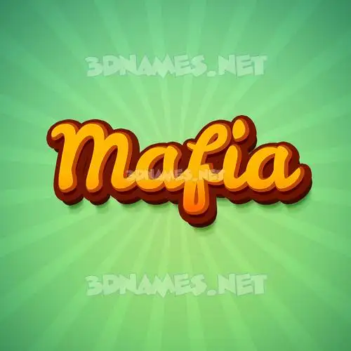 mafia in Green Rays style - 3D name wallpaper mafia in Green Rays style - 3D name wallpaper