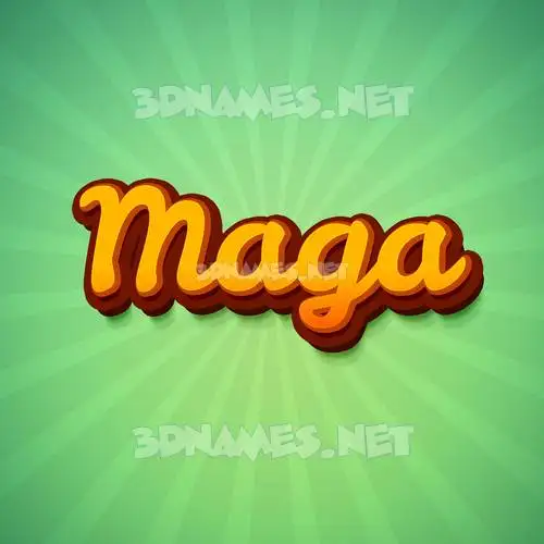 maga in Green Rays style - 3D name wallpaper maga in Green Rays style - 3D name wallpaper