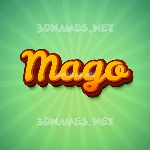 mago in Green Rays style - 3D name wallpaper mago in Green Rays style - 3D name wallpaper