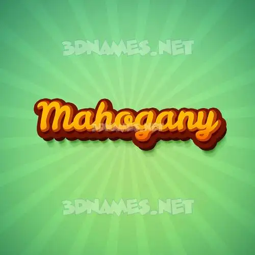 mahogany in Green Rays style - 3D name wallpaper mahogany in Green Rays style - 3D name wallpaper