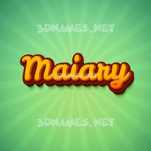 maiary in Green Rays style - 3D name wallpaper maiary in Green Rays style - 3D name wallpaper