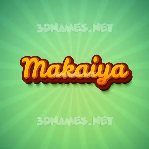 makaiya in Green Rays style - 3D name wallpaper makaiya in Green Rays style - 3D name wallpaper
