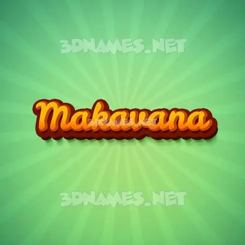 makavana in Green Rays style - 3D name wallpaper makavana in Green Rays style - 3D name wallpaper