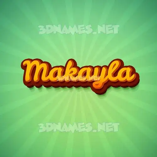 makayla in Green Rays style - 3D name wallpaper makayla in Green Rays style - 3D name wallpaper