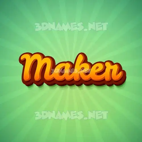 maker in Green Rays style - 3D name wallpaper maker in Green Rays style - 3D name wallpaper
