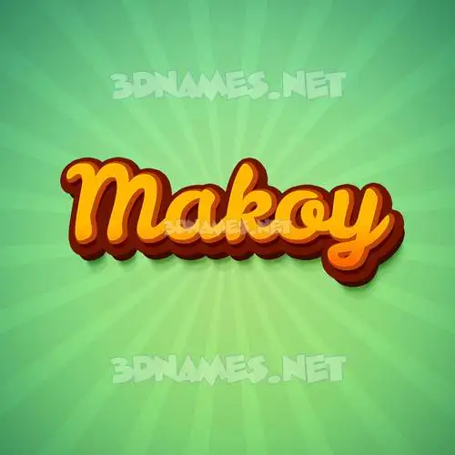 makoy in Green Rays style - 3D name wallpaper makoy in Green Rays style - 3D name wallpaper