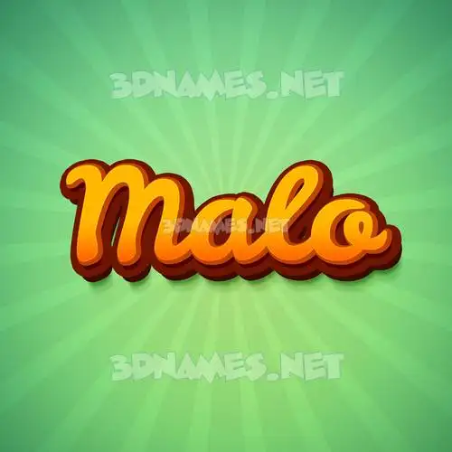 malo in Green Rays style - 3D name wallpaper malo in Green Rays style - 3D name wallpaper
