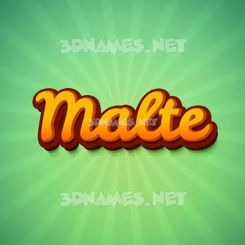 malte in Green Rays style - 3D name wallpaper malte in Green Rays style - 3D name wallpaper