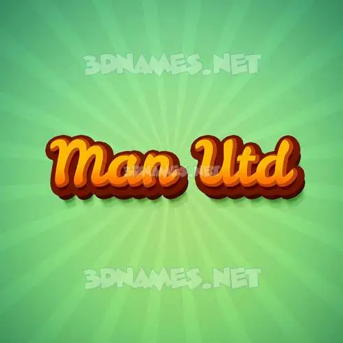 man utd in Green Rays style - 3D name wallpaper man utd in Green Rays style - 3D name wallpaper