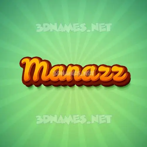 manazz in Green Rays style - 3D name wallpaper manazz in Green Rays style - 3D name wallpaper