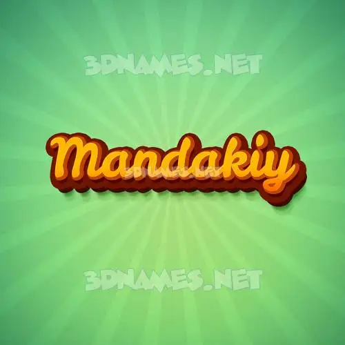 mandakiy in Green Rays style - 3D name wallpaper mandakiy in Green Rays style - 3D name wallpaper