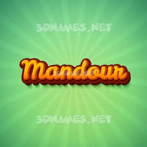 mandour in Green Rays style - 3D name wallpaper mandour in Green Rays style - 3D name wallpaper
