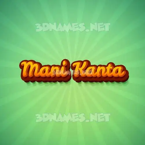 mani kanta in Green Rays style - 3D name wallpaper mani kanta in Green Rays style - 3D name wallpaper