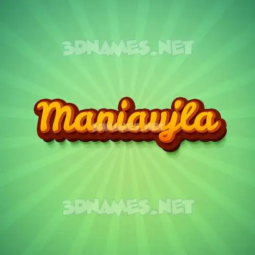 maniaujla in Green Rays style - 3D name wallpaper maniaujla in Green Rays style - 3D name wallpaper