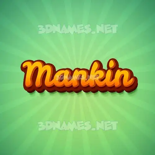 mankin in Green Rays style - 3D name wallpaper mankin in Green Rays style - 3D name wallpaper