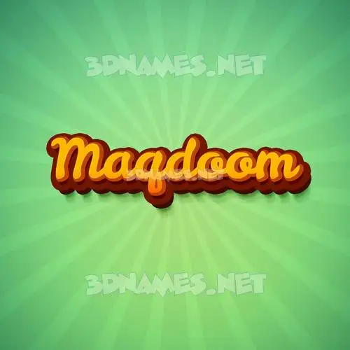 maqdoom in Green Rays style - 3D name wallpaper maqdoom in Green Rays style - 3D name wallpaper