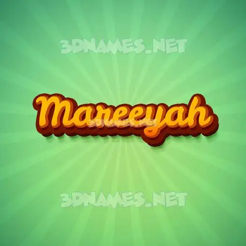 mareeyah in Green Rays style - 3D name wallpaper mareeyah in Green Rays style - 3D name wallpaper