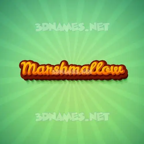 marshmallow in Green Rays style - 3D name wallpaper marshmallow in Green Rays style - 3D name wallpaper