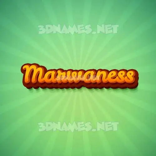 marwaness in Green Rays style - 3D name wallpaper marwaness in Green Rays style - 3D name wallpaper