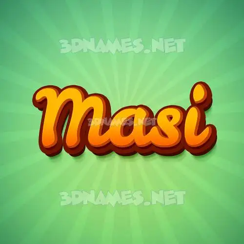 masi in Green Rays style - 3D name wallpaper masi in Green Rays style - 3D name wallpaper
