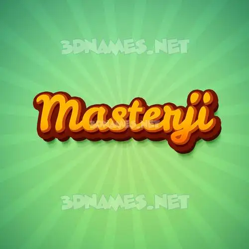masterji in Green Rays style - 3D name wallpaper masterji in Green Rays style - 3D name wallpaper