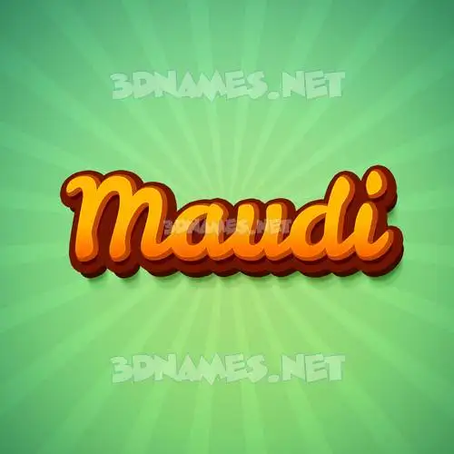 maudi in Green Rays style - 3D name wallpaper maudi in Green Rays style - 3D name wallpaper