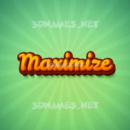 maximize in Green Rays style - 3D name wallpaper maximize in Green Rays style - 3D name wallpaper