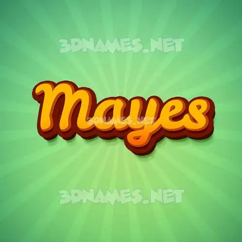 mayes in Green Rays style - 3D name wallpaper mayes in Green Rays style - 3D name wallpaper