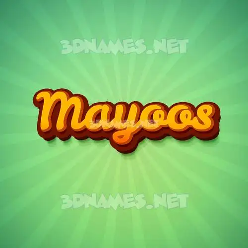 mayoos in Green Rays style - 3D name wallpaper mayoos in Green Rays style - 3D name wallpaper