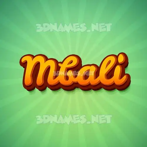 mbali in Green Rays style - 3D name wallpaper mbali in Green Rays style - 3D name wallpaper
