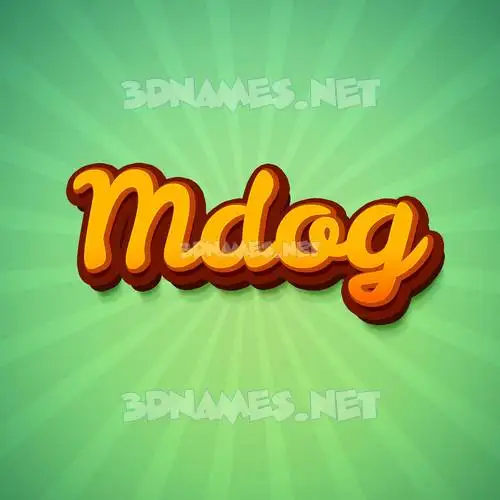 mdog in Green Rays style - 3D name wallpaper mdog in Green Rays style - 3D name wallpaper