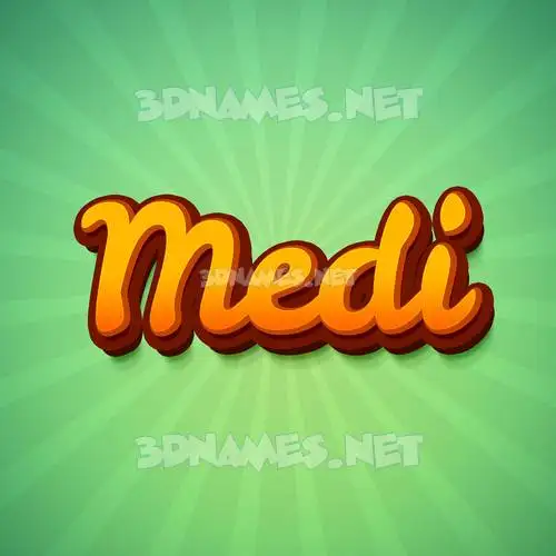 medi in Green Rays style - 3D name wallpaper medi in Green Rays style - 3D name wallpaper