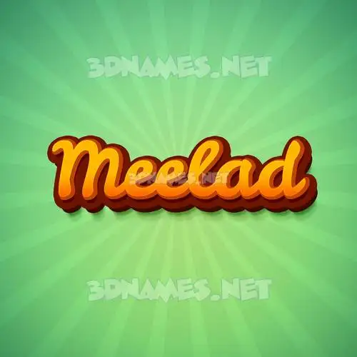 meelad in Green Rays style - 3D name wallpaper meelad in Green Rays style - 3D name wallpaper