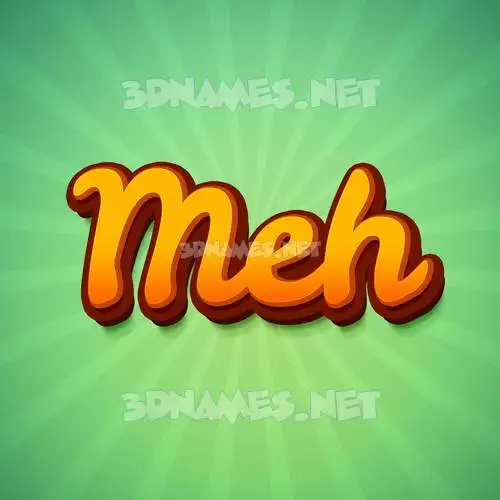 meh in Green Rays style - 3D name wallpaper meh in Green Rays style - 3D name wallpaper