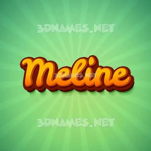 meline in Green Rays style - 3D name wallpaper meline in Green Rays style - 3D name wallpaper