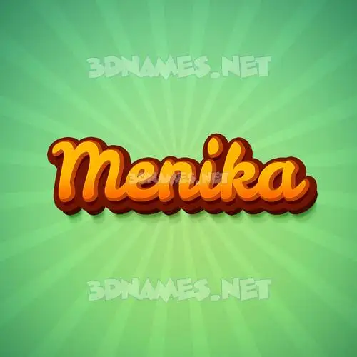 menika in Green Rays style - 3D name wallpaper menika in Green Rays style - 3D name wallpaper