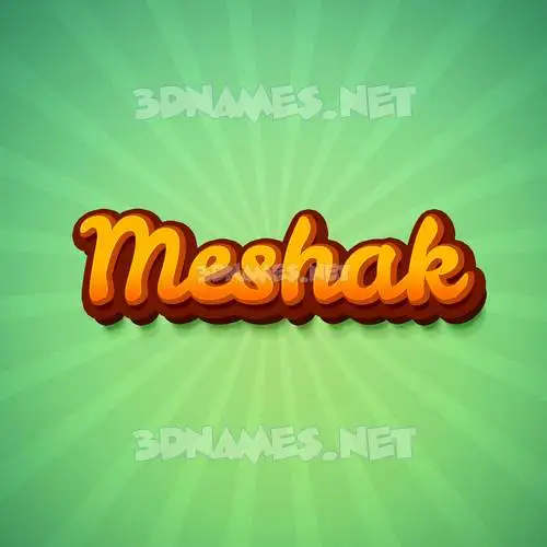 meshak in Green Rays style - 3D name wallpaper meshak in Green Rays style - 3D name wallpaper