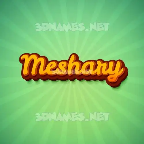 meshary in Green Rays style - 3D name wallpaper meshary in Green Rays style - 3D name wallpaper