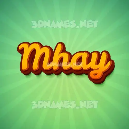 mhay in Green Rays style - 3D name wallpaper mhay in Green Rays style - 3D name wallpaper