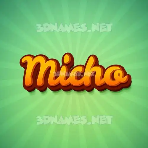 micho in Green Rays style - 3D name wallpaper micho in Green Rays style - 3D name wallpaper