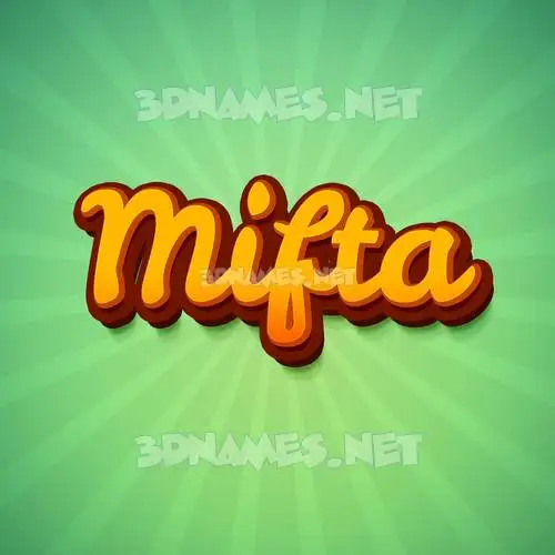 mifta in Green Rays style - 3D name wallpaper mifta in Green Rays style - 3D name wallpaper