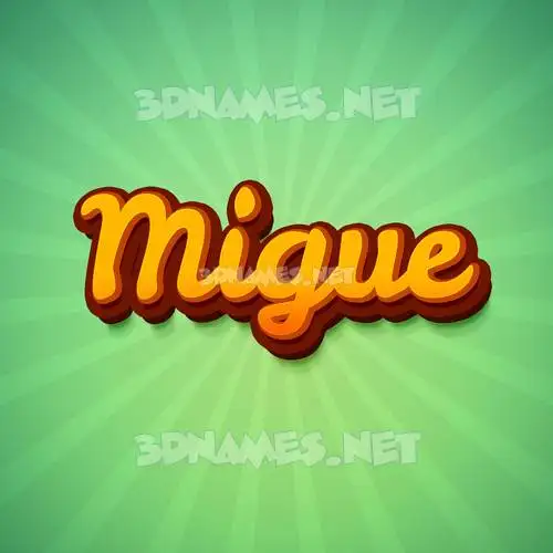 migue in Green Rays style - 3D name wallpaper migue in Green Rays style - 3D name wallpaper