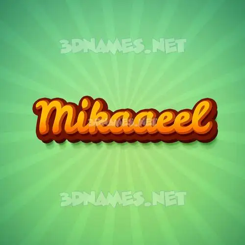 mikaaeel in Green Rays style - 3D name wallpaper mikaaeel in Green Rays style - 3D name wallpaper