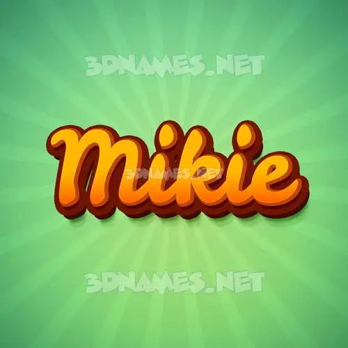 mikie in Green Rays style - 3D name wallpaper mikie in Green Rays style - 3D name wallpaper