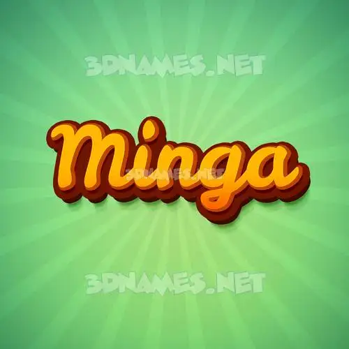 minga in Green Rays style - 3D name wallpaper minga in Green Rays style - 3D name wallpaper