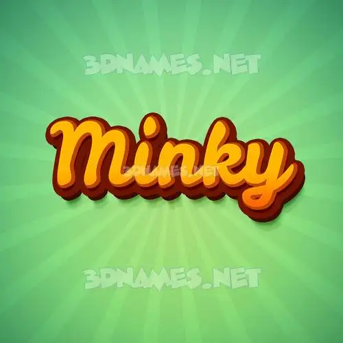 minky in Green Rays style - 3D name wallpaper minky in Green Rays style - 3D name wallpaper