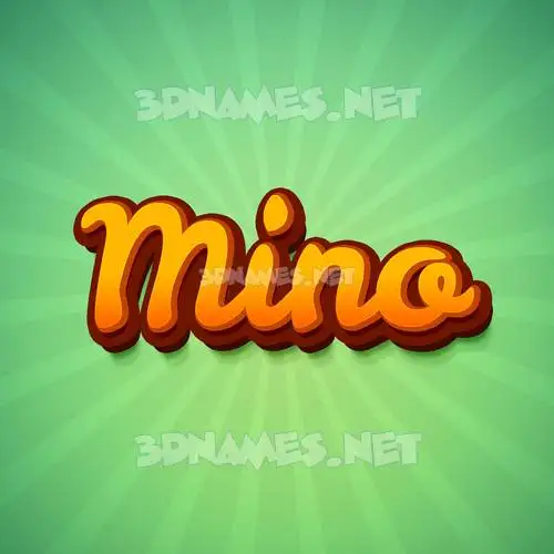 mino in Green Rays style - 3D name wallpaper mino in Green Rays style - 3D name wallpaper